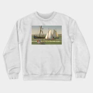 regatta. Lisbon. dia da marinha do tejo Crewneck Sweatshirt